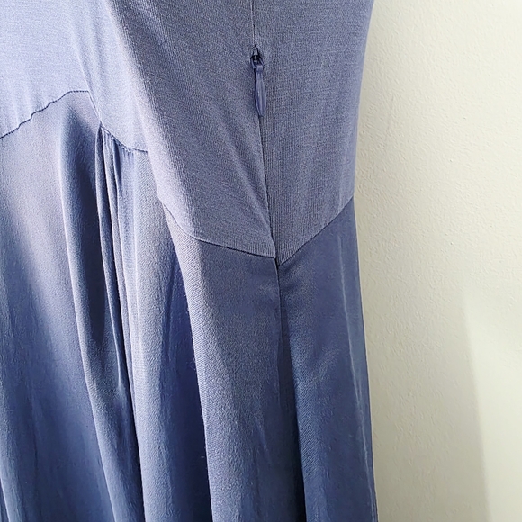 Anthropologie The Gemini Twofer Blue Midu Dress Size Large - Picture 4 of 11